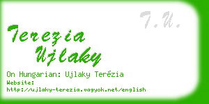 terezia ujlaky business card