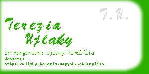 terezia ujlaky business card